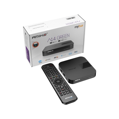Amiko A14 GREEN | MYTV3 | 2GB + 16GB | DUAL BAND WiF OTT IPTV